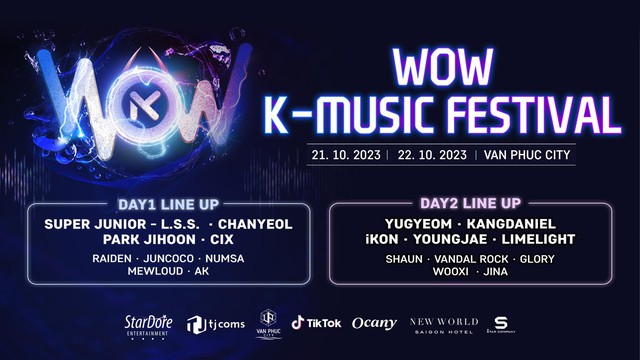 WOW K-MUSIC FESTIVAL 2023 quy tụ loạt sao Kpop quá đỉnh: KANGDANIEL, Chanyeol (EXO), iKON và nhiều hơn thế nữa - Ảnh 3.