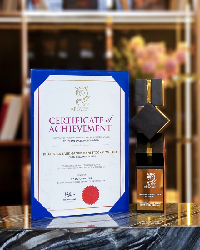 Khải Hoàn Land đạt giải doanh nghiệp xuất sắc Châu Á - Asia Pacific Enterprise Awards - Ảnh 1.