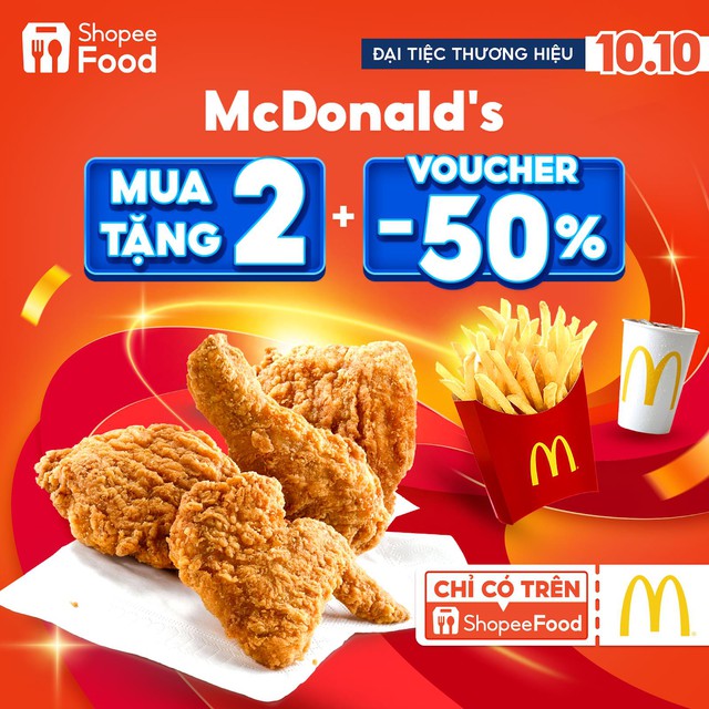 Mua 2 tặng 2 còn đính kèm voucher giảm 50%, các thương hiệu này đang khuynh đảo ShopeeFood 10.10 - Ảnh 2.