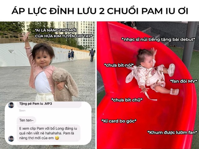 Cư dân mạng đòi làm MV cho bé Pam debut bằng bài hát của Hứa Kim Tuyền - Ảnh 4.