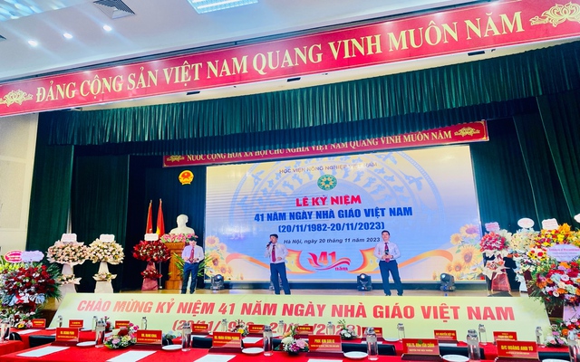 Học viện Nông nghiệp Việt Nam: Long trọng tổ chức Lễ kỷ niệm 41 năm ngày Nhà giáo Việt Nam - Ảnh 1.