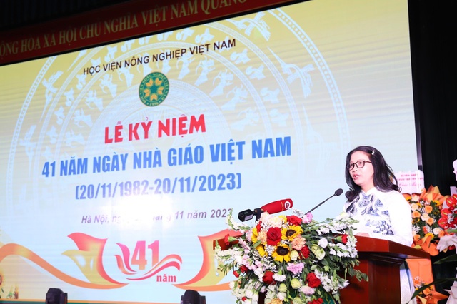Học viện Nông nghiệp Việt Nam: Long trọng tổ chức Lễ kỷ niệm 41 năm ngày Nhà giáo Việt Nam - Ảnh 2.