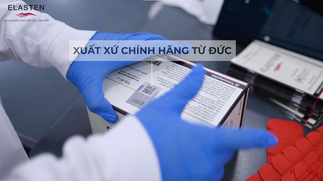 Hoa hậu Đo&agrave;n Thi&ecirc;n &Acirc;n kh&aacute;m ph&aacute; quy tr&igrave;nh sản xuất nghi&ecirc;m ngặt b&ecirc;n trong nh&agrave; m&aacute;y collagen số 1 tại Đức - Ảnh 3.