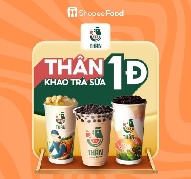 Tr&agrave; sữa Th&acirc;n khao h&agrave;ng ng&agrave;n deal sốc 1 đồng mỗi th&aacute;ng, chỉ c&oacute; tr&ecirc;n ShopeeFood - Ảnh 1.
