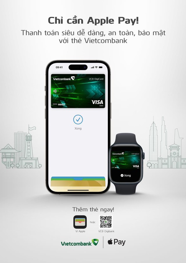 Thỏa sức thanh toán mọi lúc mọi nơi với thẻ Vietcombank trên Apple Pay - Ảnh 3.