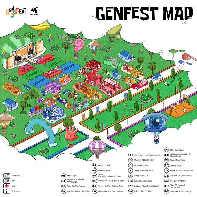 Cập nhật GENfest trước giờ G: Sân khấu hoành tráng lộ diện, các khu vực sẵn sàng cho trải nghiệm suốt ngày dài - Ảnh 3.