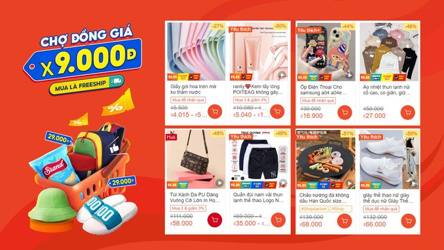 “Khui” deal đồng giá 9.000 đồng, rinh combo Mua 1 Tặng 1, vừa săn sale vừa giải trí cùng dàn sao trên Shopee - Ảnh 1.