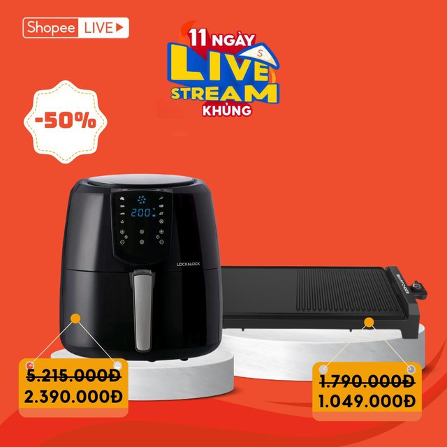 11 ng&agrave;y Livestream Khủng: Thiện Nh&acirc;n bật m&iacute; c&aacute;ch chốt đơn nửa gi&aacute; từ iPhone 15 đến đồ gia dụng - Ảnh 3.