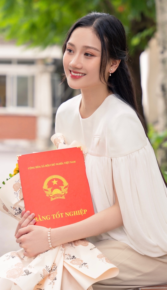 Top 10 Miss World Việt Nam 2023 Đỗ Phương Thanh tốt nghiệp đại học, mong muốn học tiếp để làm giảng viên - Ảnh 2.