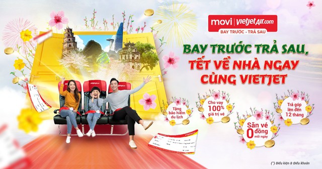 Đặt vé bay Tết không lo về giá cùng Vietjet với chương trình Bay trước - Trả sau - Ảnh 1.