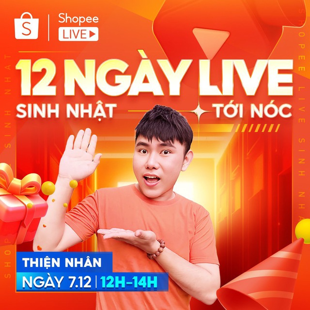 12 Ngày Live Sinh Nhật: Loạt quà tặng không đụng hàng mà dàn hot TikToker mang đến đại tiệc của Shopee - Ảnh 4.