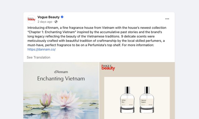 Nước hoa mang hương vị ẩm thực Việt được tạp chí Vogue giới thiệu - Ảnh 1.