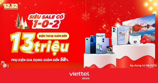 Viettel Store ưu đãi đến 13 triệu đồng trong Lễ hội ngày đôi 12/12 - Ảnh 1.