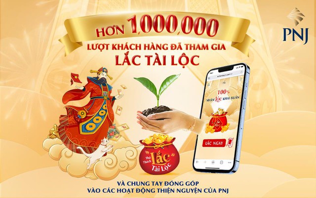 Thử Thách Lắc Tài Lộc cán mốc hơn 1 triệu lượt khách hàng tham gia - Ảnh 1.