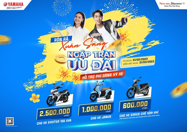 Yamaha lì xì siêu xịn tặng khách hàng khai Xuân Quý Mão - Ảnh 1.