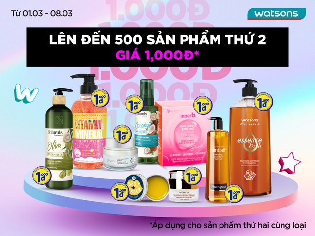 Watsons khởi động chiến dịch Dám ước mơ, Dám thực hiện, đưa chương trình săn sale 1000đ trở lại dịp 8/3 - Ảnh 3.