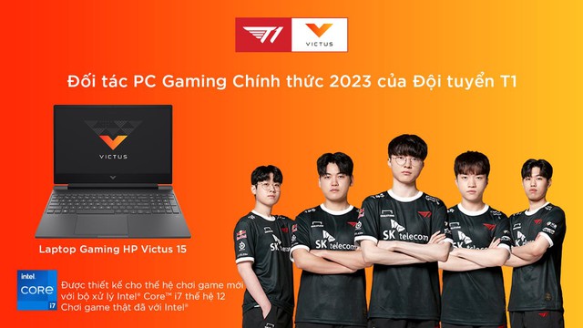 HP Victus l&agrave; đối t&aacute;c PC gaming ch&iacute;nh thức năm 2023 của đội tuyển T1 - Ảnh 1.