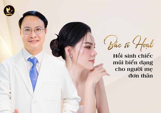Bác sĩ Nguyễn Hữu Hoạt hồi sinh chiếc mũi biến dạng cho người phụ nữ 6 năm sống chung với mặc cảm - Ảnh 1.