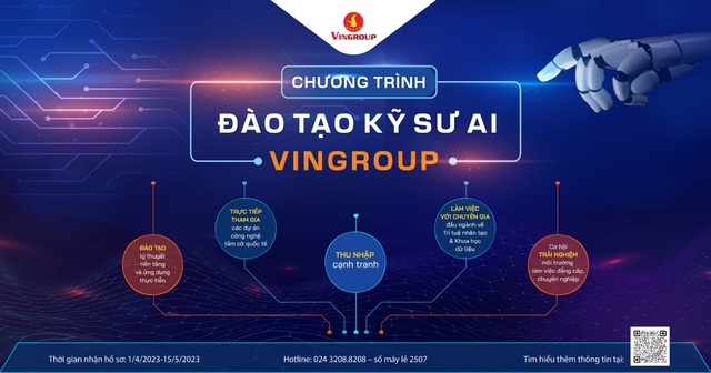 Chương tr&igrave;nh Đ&agrave;o tạo Kỹ sư AI Vingroup tuyển sinh năm thứ 4 - Ảnh 1.