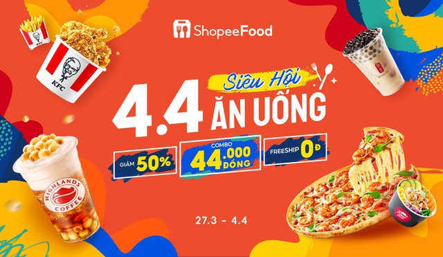 Ăn phủ ph&ecirc; với c&aacute;c m&oacute;n ngon tại &ldquo;4.4 - Si&ecirc;u hội ăn uống&rdquo; của ShopeeFood - Ảnh 1.