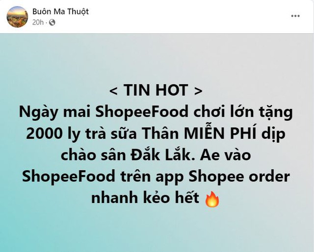Chơi lớn như ShopeeFood, vừa có màn chào sân hoành tráng tại Buôn Ma Thuột đã khao ngay 2000 ly trà sữa miễn phí - Ảnh 4.