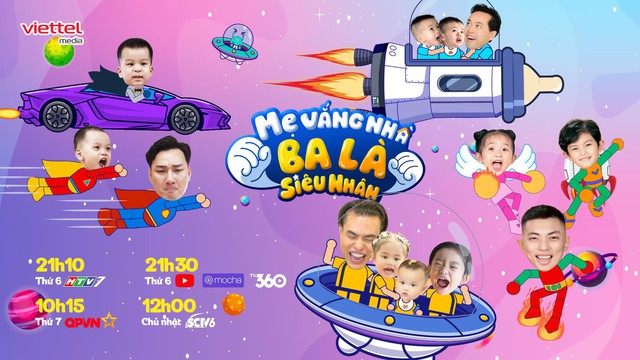 Mẹ Vắng Nh&agrave; Ba L&agrave; Si&ecirc;u Nh&acirc;n - Gameshow về gia đ&igrave;nh do Viettel Media sản xuất ch&iacute;nh thức trở lại - Ảnh 1.