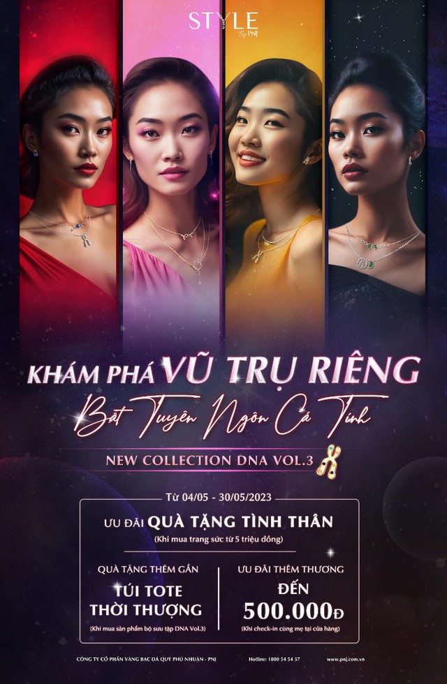 STYLE by PNJ ra mắt BST DNA Vol.3 với bộ ảnh AI chủ đề khám phá vũ trụ cá tính - Ảnh 5.