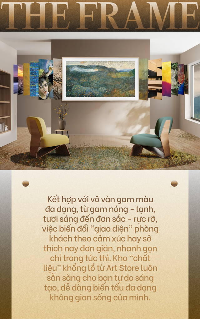 C&aacute;ch h&ocirc; biến gian ph&ograve;ng kh&aacute;ch trở th&agrave;nh thư viện ngh&igrave;n tranh - Ảnh 8.