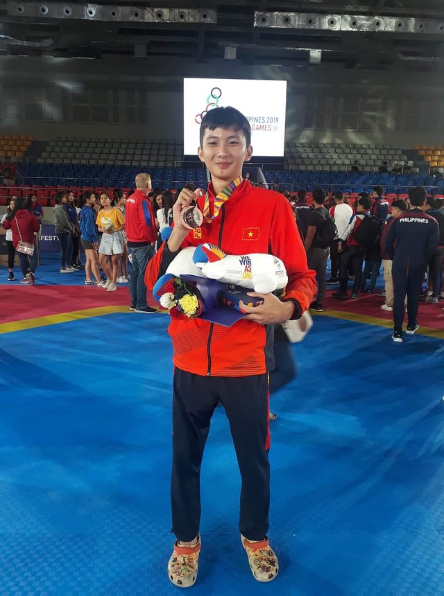 Võ sĩ Taekwondo 22 tuổi “hay cười” và hành trình đoạt huy chương vàng SEA Games 32 - Ảnh 3.