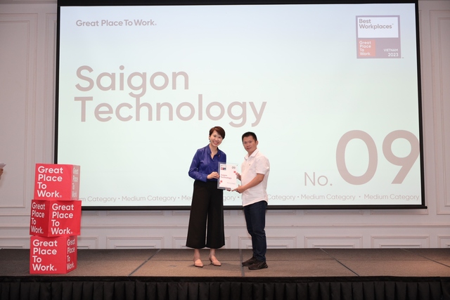 Saigon Technology được chứng nhận là Nơi làm việc tốt nhất Việt Nam năm 2023 - Ảnh 1.