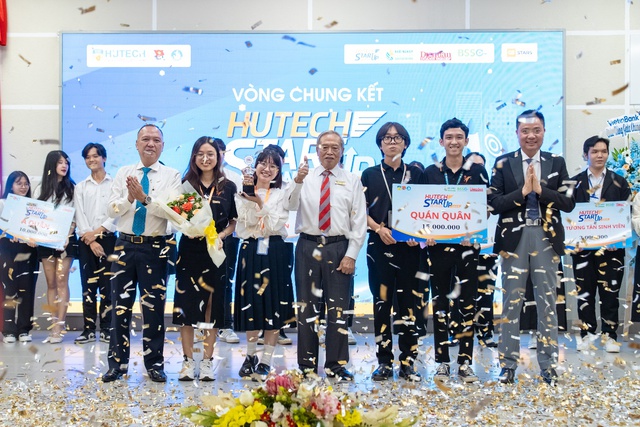 Sinh vi&ecirc;n g&acirc;y ấn tượng mạnh với dự &aacute;n tuyển dụng, gi&agrave;nh ng&ocirc;i Qu&aacute;n qu&acirc;n HUTECH Startup Wings 2023 - Ảnh 1.