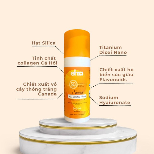 Kem chống nắng vật l&yacute; Eliza Special - Bảo vệ v&agrave; chăm s&oacute;c l&agrave;n da một c&aacute;ch an to&agrave;n - Ảnh 3.
