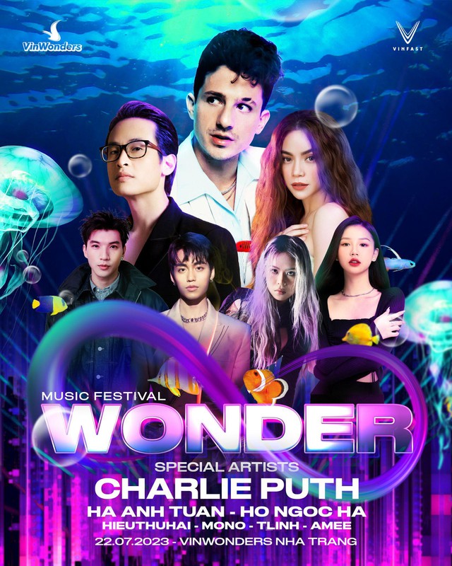 8Wonder mở bán vé - Công bố dàn sao Việt biểu diễn cùng Charlie Puth - Ảnh 1.