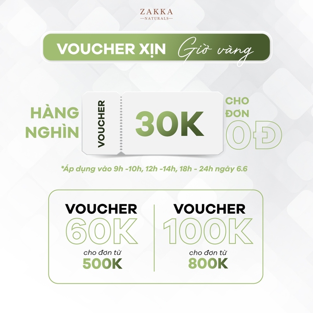 Mua 1 tặng 6 - Giá hời quà khủng, Zakka Naturals tất tay sale hè 6/6 - Ảnh 7.