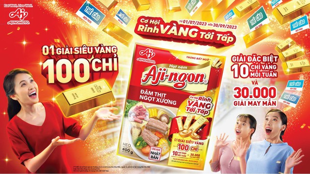 Cơ hội rinh v&agrave;ng khi mua  Aji-ngon&reg; - Ảnh 1.