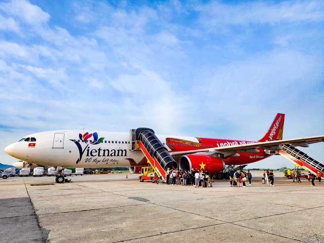 Biểu tượng Du lịch Việt Nam lên thân tàu bay lớn của Vietjet - Ảnh 4.