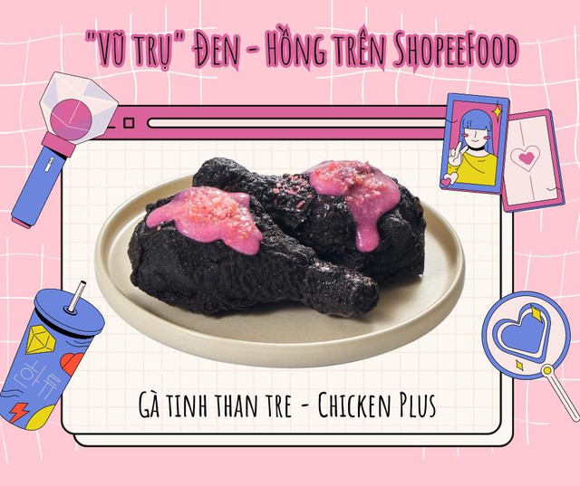 Đ&oacute;n đầu thử th&aacute;ch ăn to&agrave;n m&oacute;n Đen - Hồng của ShopeeFood trước thềm concert ở Mỹ Đ&igrave;nh - Ảnh 1.