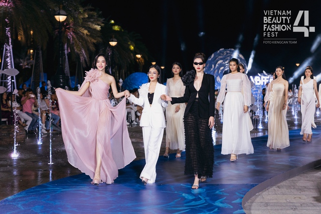 Ngọc Thảo, Trịnh Thùy Linh cùng top 40 Miss World Việt Nam 2023 đẹp thanh lịch với trang phục The Soul - Ảnh 1.
