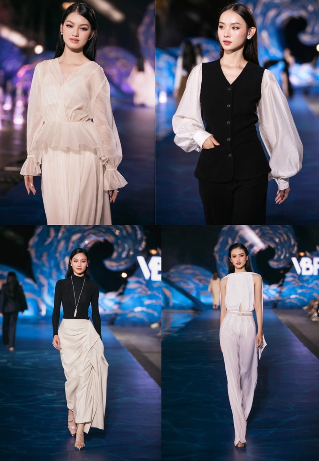 Ngọc Thảo, Trịnh Thùy Linh cùng top 40 Miss World Việt Nam 2023 đẹp thanh lịch với trang phục The Soul - Ảnh 3.