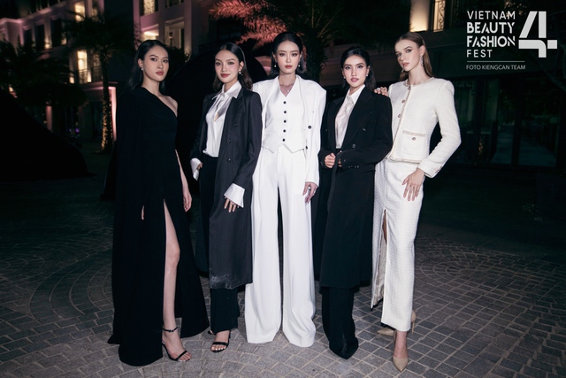 Ngọc Thảo, Trịnh Thùy Linh cùng top 40 Miss World Việt Nam 2023 đẹp thanh lịch với trang phục The Soul - Ảnh 4.