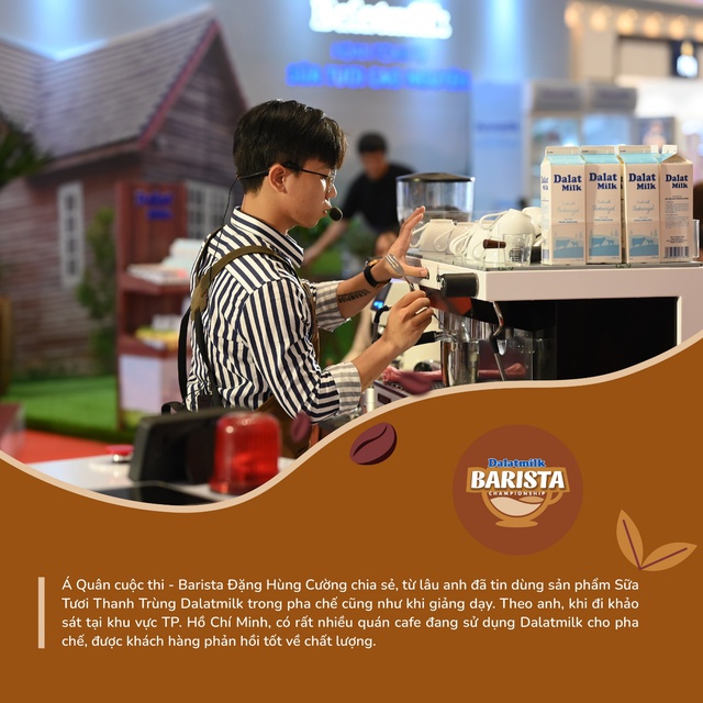 Hành trình thể hiện bản sắc cá nhân trong ly cà phê của các nghệ nhân pha chế tại Dalatmilk Barista Championship 2023 - Ảnh 4.