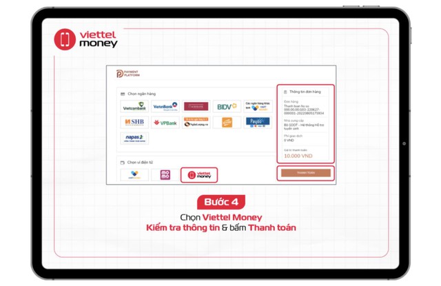 Ho&agrave;n đến 50% lệ ph&iacute; x&eacute;t tuyển đại học khi thanh to&aacute;n qua Viettel Money - Ảnh 4.