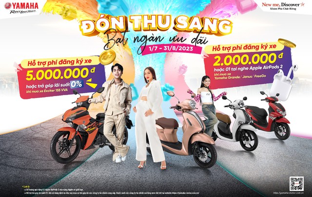 Khuyến m&atilde;i cực bất ngờ &ldquo;Đ&oacute;n thu sang - Bạt ng&agrave;n ưu đ&atilde;i c&ugrave;ng Yamaha - Ảnh 1.