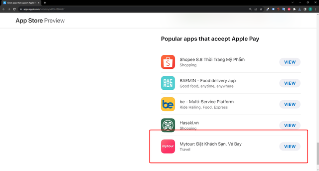 Mytour - Ứng dụng du lịch Việt đầu tiên triển khai thanh toán Apple Pay - Ảnh 1.