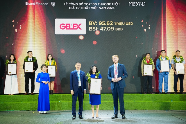 GELEX lọt Top 100 thương hiệu giá trị nhất Việt Nam - Ảnh 1.