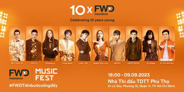 Đại nhạc hội FWD Music Fest 2023 và những con số 10 không phải ai cũng biết - Ảnh 1.