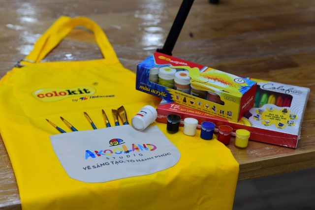 S&aacute;ng tạo v&ocirc; hạn c&ugrave;ng m&agrave;u sắc tại workshop mỹ thuật Akooland Studio - Ảnh 1.