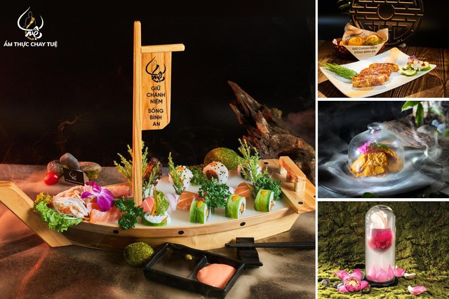 Ẩm thực chay Tuệ đồng h&agrave;nh c&ugrave;ng Miss Grand Vietnam 2023 - Ảnh 3.