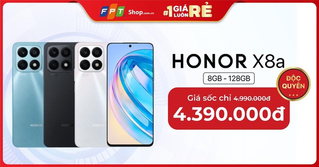 Cận cảnh HONOR X8a phiên bản đen bóng đêm vừa ra mắt với ưu đãi lớn tại FPT Shop - Ảnh 4.