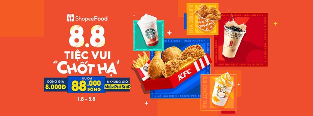 ShopeeFood chốt hạ với trăm ng&agrave;n ưu đ&atilde;i xoay quanh số 8, t&iacute;n đồ ăn uống rần rần k&eacute;o nhau l&ecirc;n app săn t&agrave;i lộc - Ảnh 1.